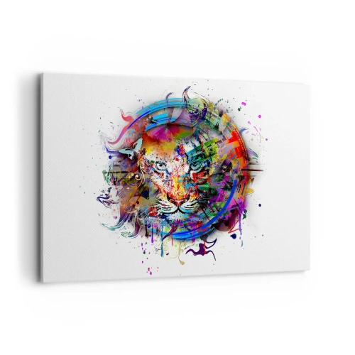 Vászonkép - Szivárványfátyol mögött lapul - 100x70 cm