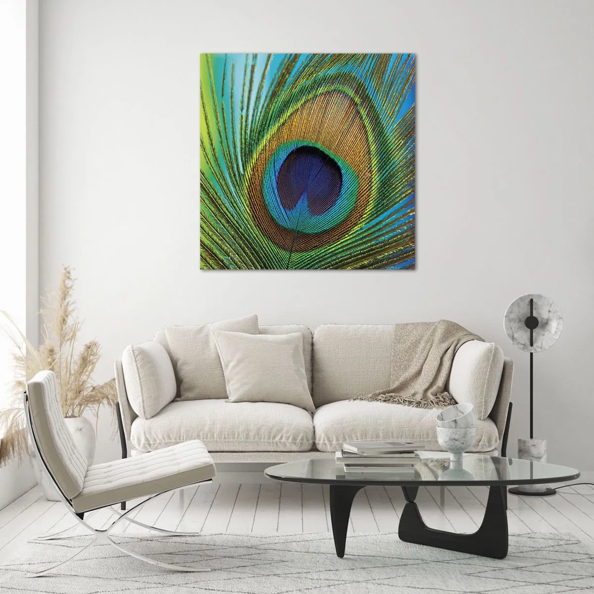 Üveg kép - Szemtől szemben - 40x40 cm