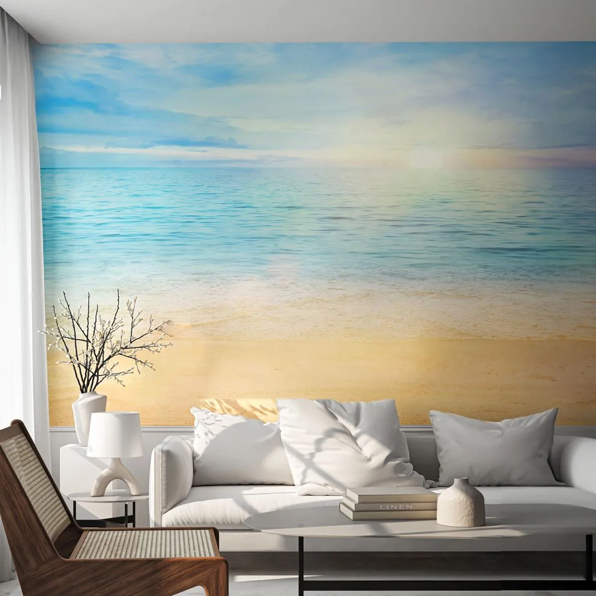 Öntapadós Fotótapéta Deluxe Sticker - Nagy kékség - Tenger, Kilátás, Strand - 250x175 cm