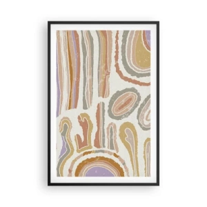 Poszter fehér keretben - Színes keresztmetszetek - 61x91 cm