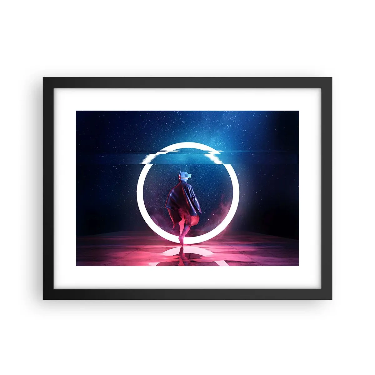 Poszter fehér keretben - Világok között - 40x30 cm