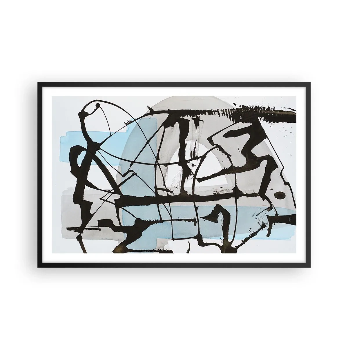 Poszter fehér keretben - Mindennek ellenére kék - 91x61 cm