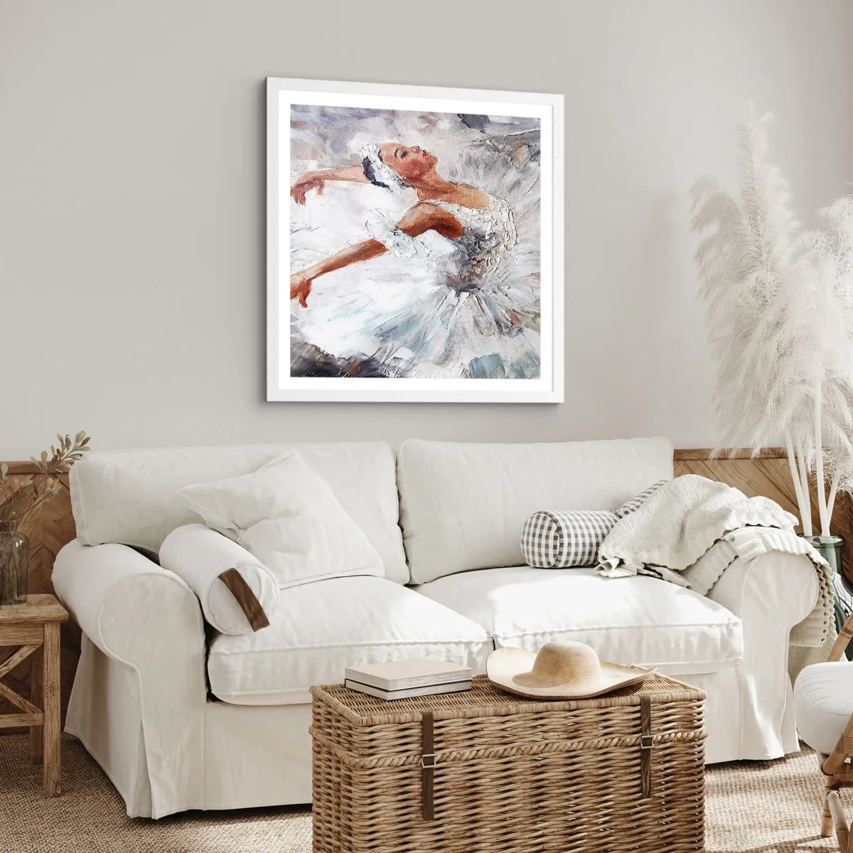 Poszter fekete keretben - Finom és könnyű, mint a tüll - 60x60 cm