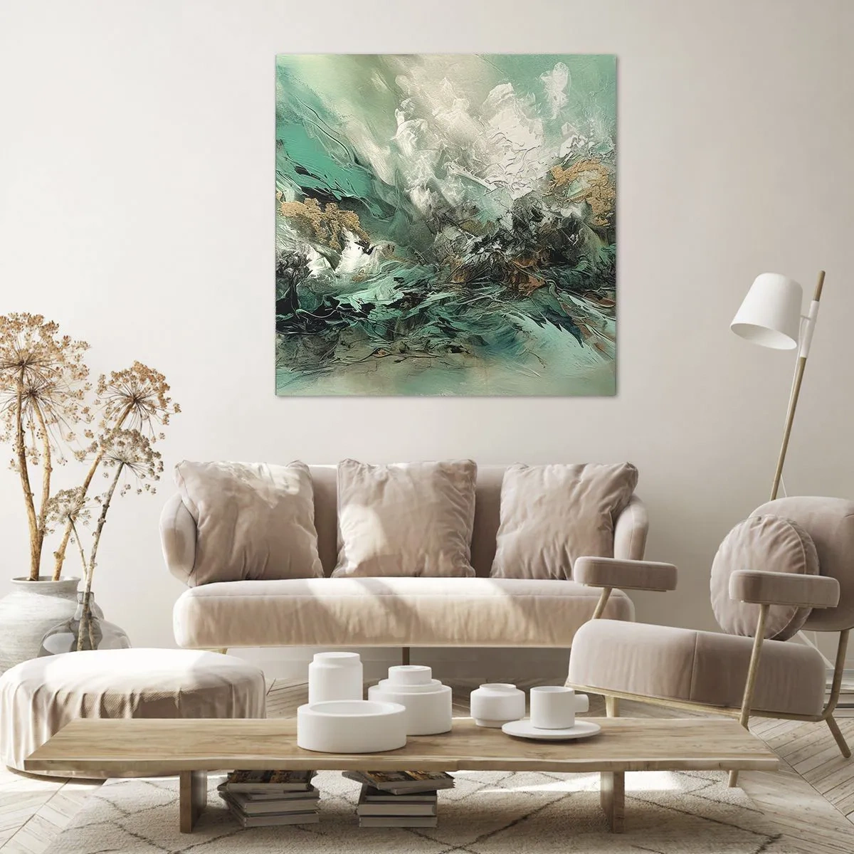 Vászonkép - Smaragd-fekete kelés - 40x40 cm