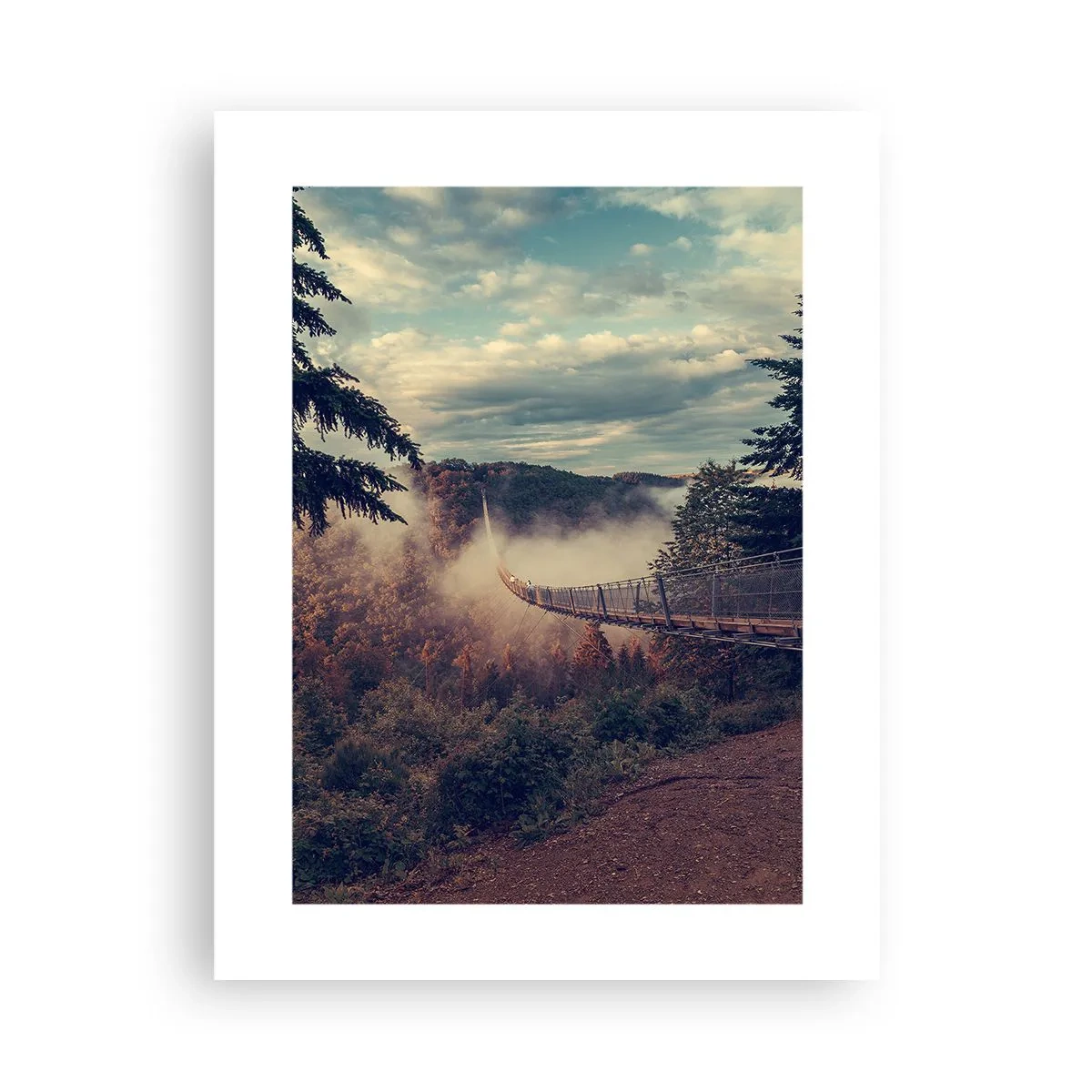 Poszter - Az őszi erdő felett - 30x40 cm