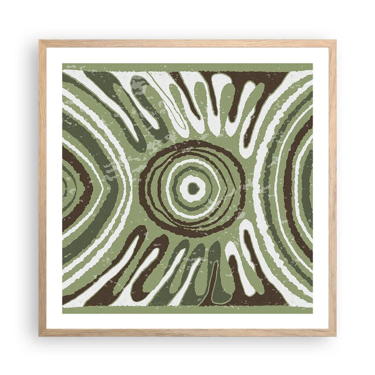 Poszter világos tölgy keretben - Az érzelmek robbanása - 60x60 cm