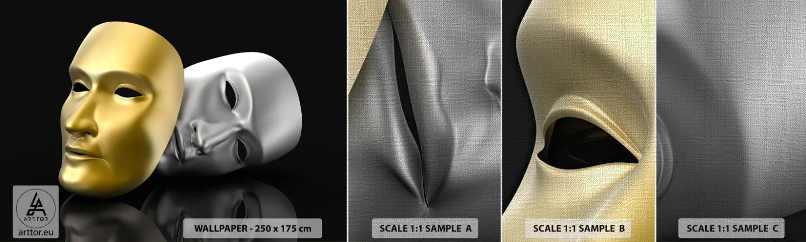 Fotótapéta Minta Premium Canvas - Az élet színház - kapucni, Darab, Színház - 100x30 cm