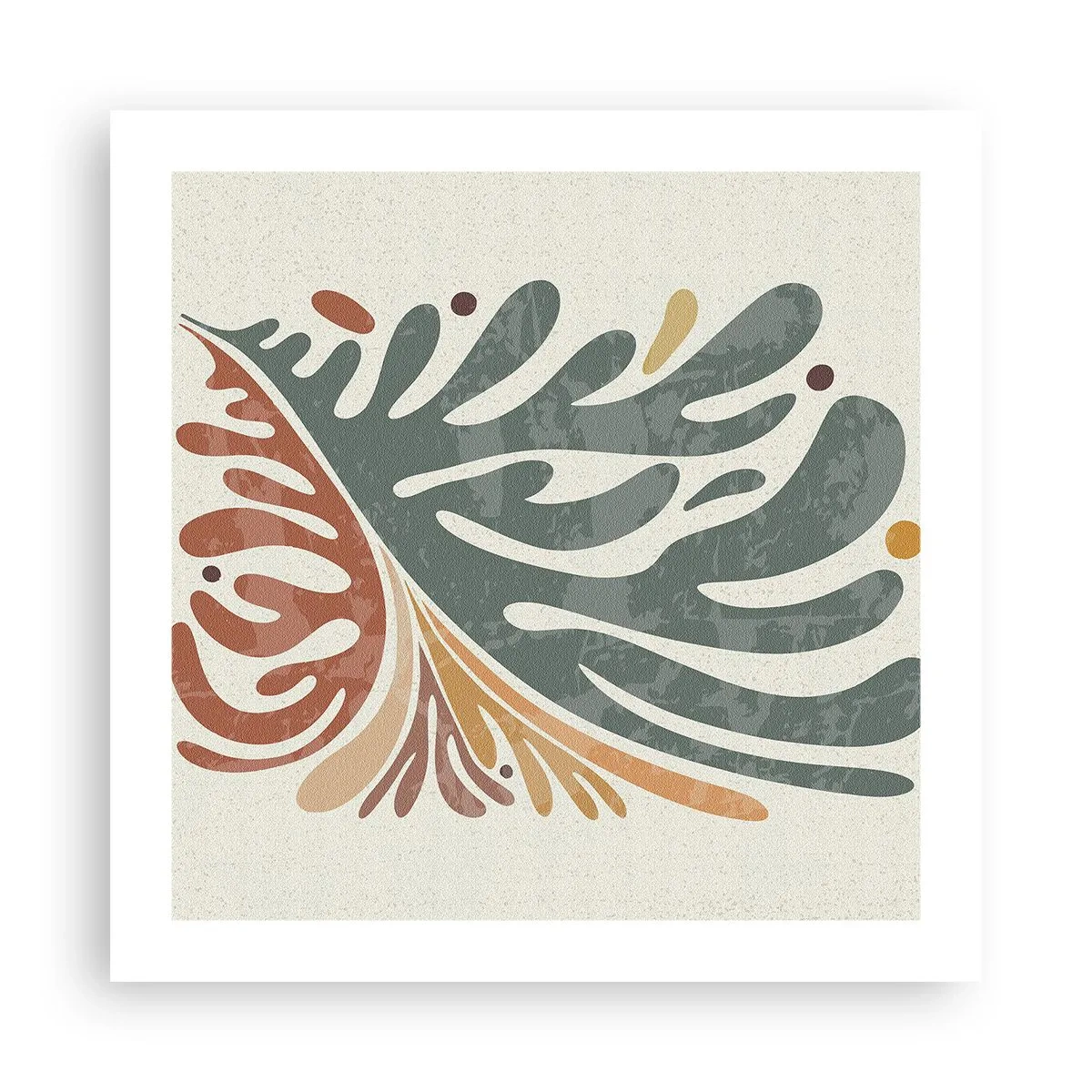 Poszter - Többszínű levél - 50x50 cm