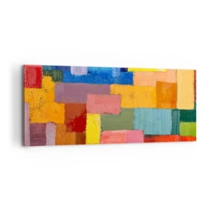 Vászonkép - Mindegyik más, mindegyik színes - 100x40 cm