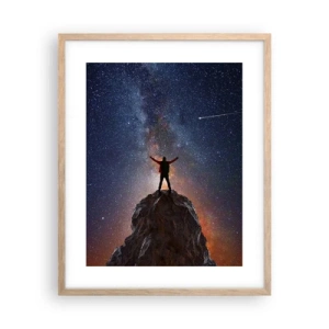 Poszter világos tölgy keretben - Az erő velem van! - 40x50 cm