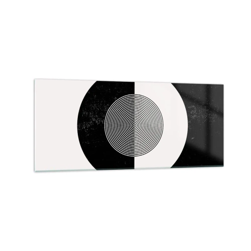 Üveg kép - Harmónia fekete-fehérben - 120x50 cm