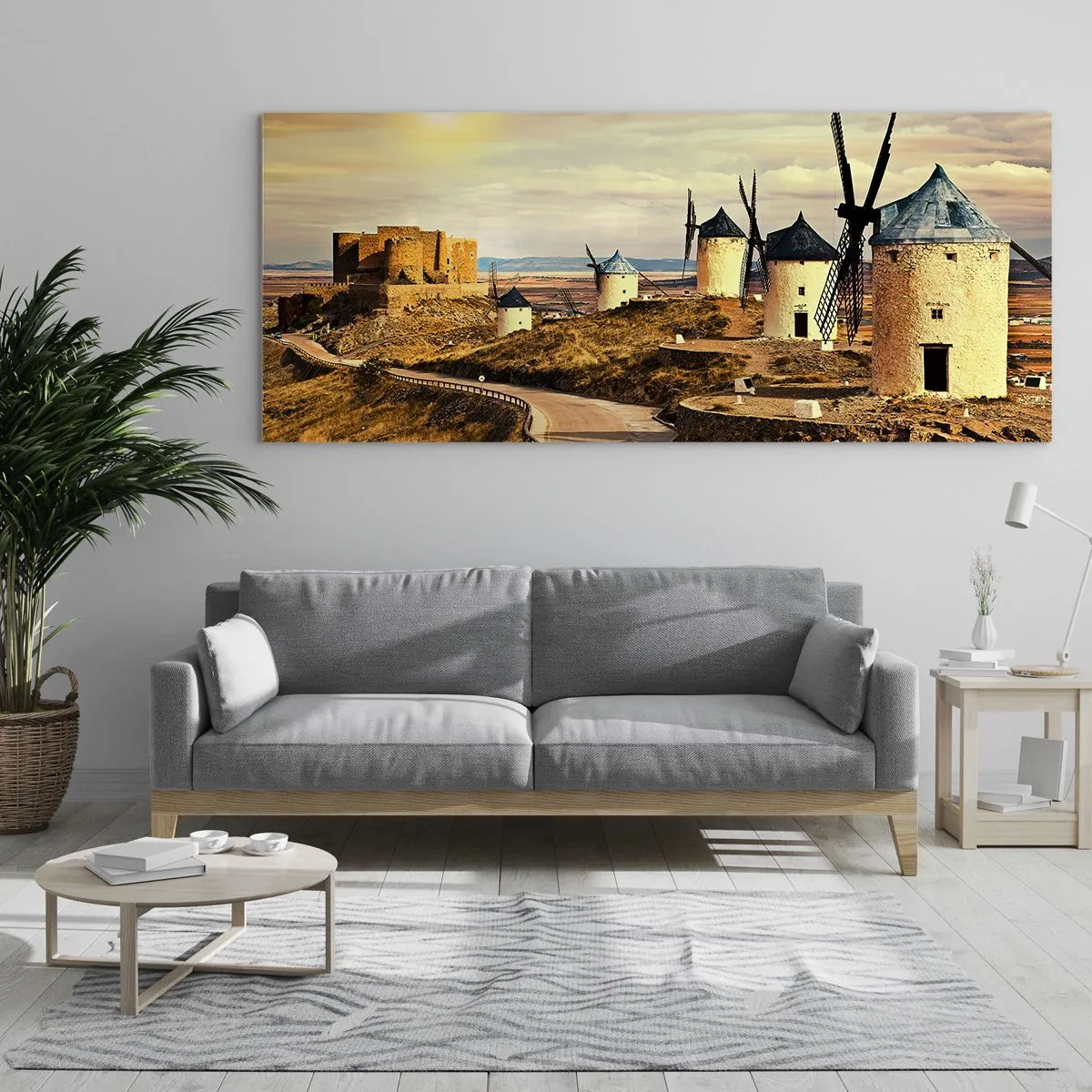 Üveg kép - Mindjárt megjelenik Don Quijote - 160x50 cm