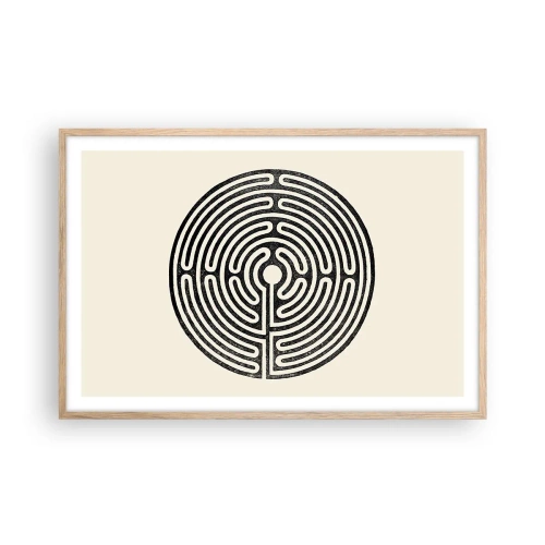 Poszter világos tölgy keretben - Titokzatos rend - 91x61 cm
