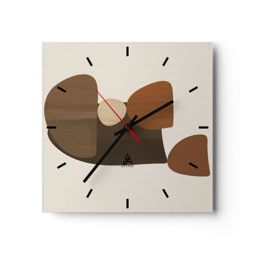 Falióra, Óra - Bronz kompozíció - 30x30 cm