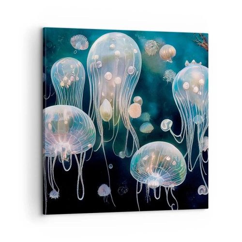 Vászonkép - Víz alatti bál - 60x60 cm