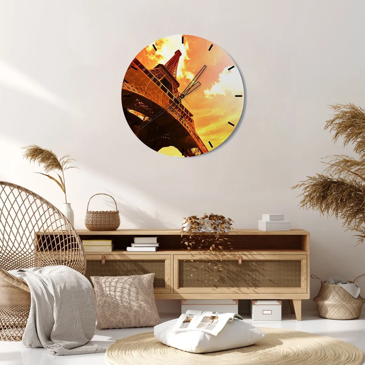 Falióra, Óra - Monumentális, mert nappal aranyozott - 40x40 cm