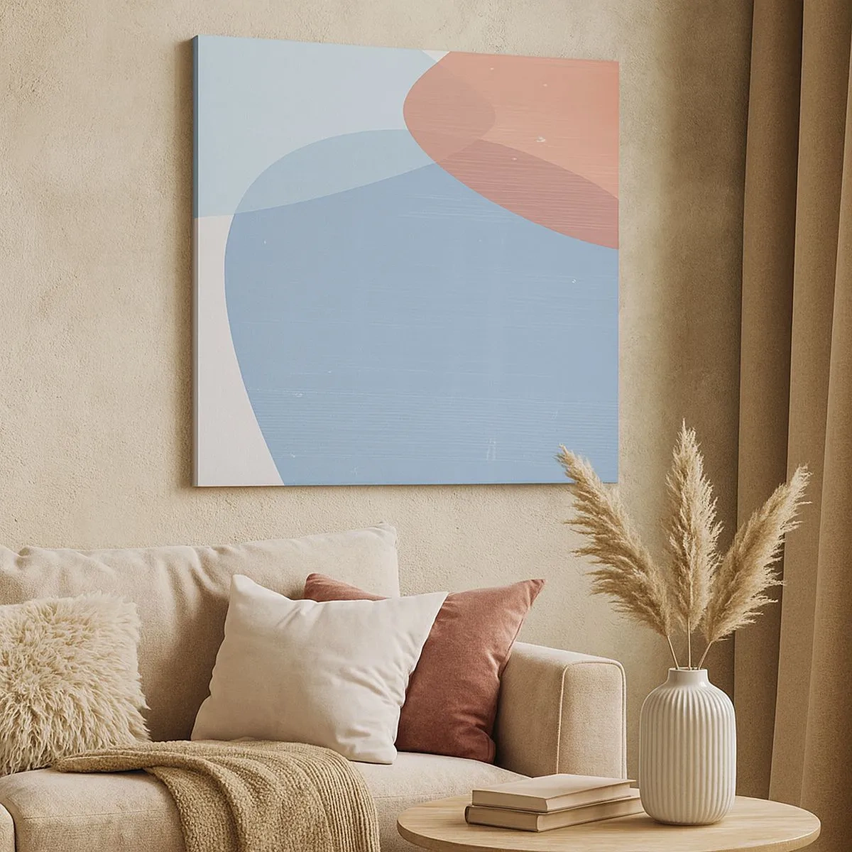 Vászonkép - Pasztell kapcsolatok - 30x30 cm