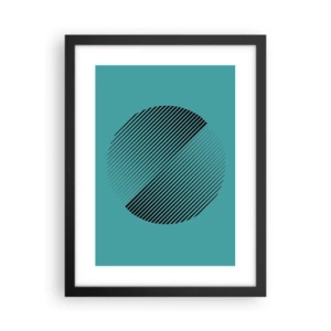 Poszter fehér keretben - A kör - egy geometriai variáció - 30x40 cm