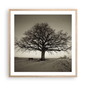 Poszter világos tölgy keretben - Innen az örökkévalóságig - 60x60 cm