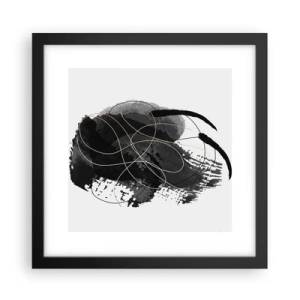 Poszter fehér keretben - Feketéből készült - 30x30 cm