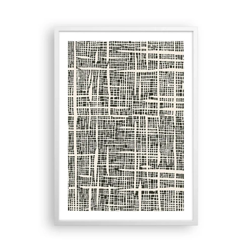 Poszter fekete keretben - Szőtt kompozíció - 50x70 cm