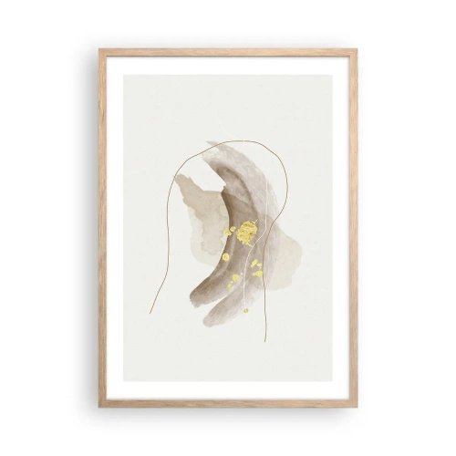 Poszter világos tölgy keretben - Megtalált az űrben - 50x70 cm