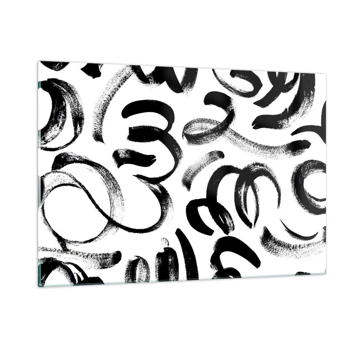Üveg kép - Feketén-fehéren - 120x80 cm