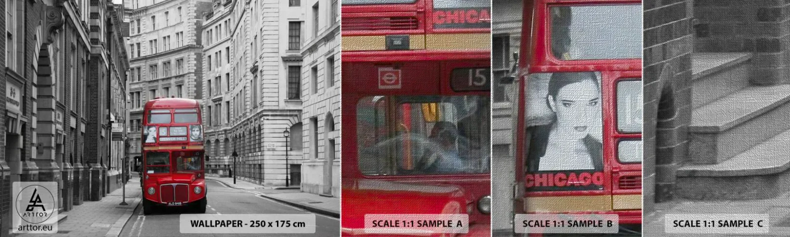 Fotótapéta Minta Premium Canvas - A mindennapi életnek nem kell szürkének lennie - Város, London, Építészet - 100x30 cm