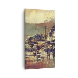 Vászonkép - Az élet, mint a szürke gazdagság - 55x100 cm