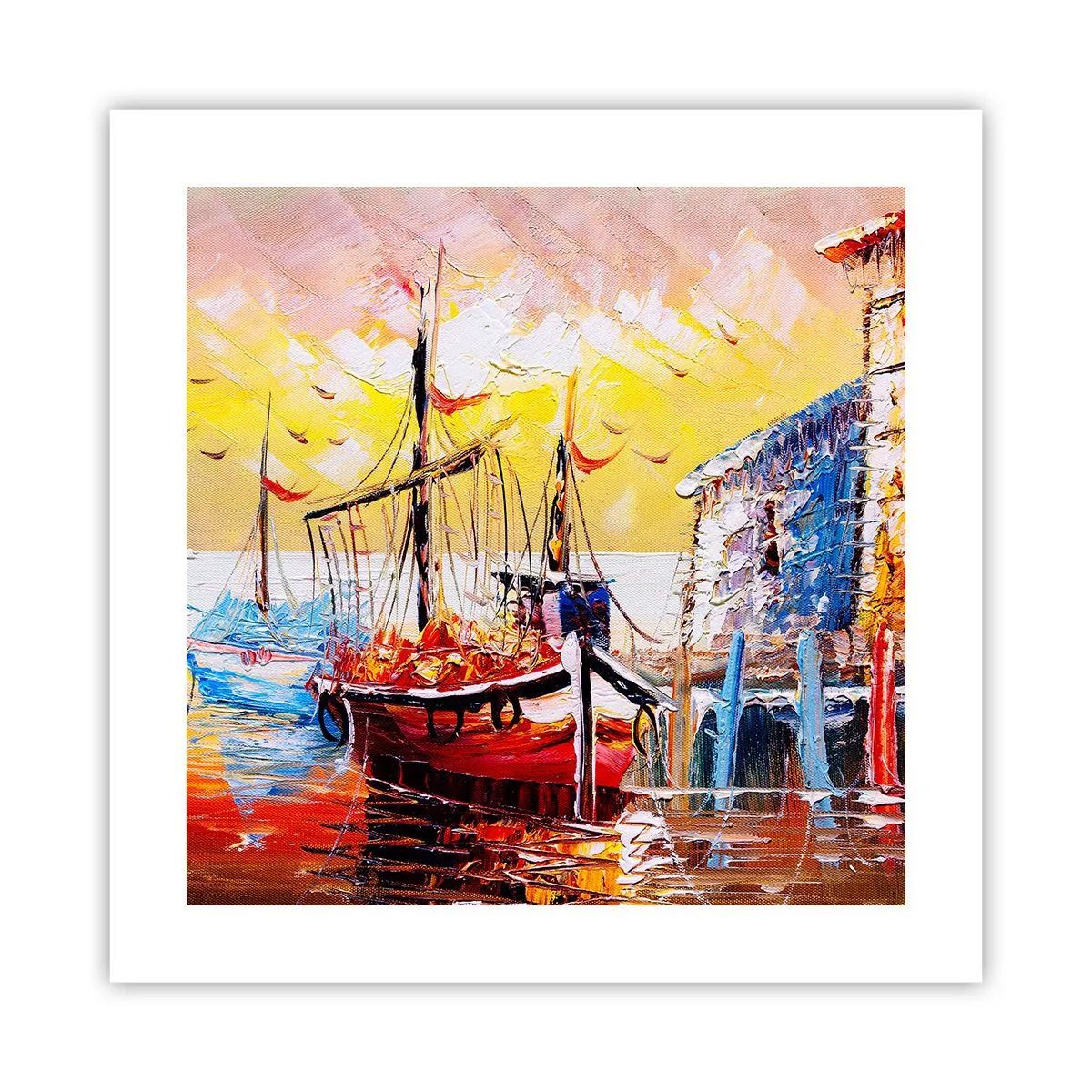 Poszter - Boldog visszatérés - 40x40 cm