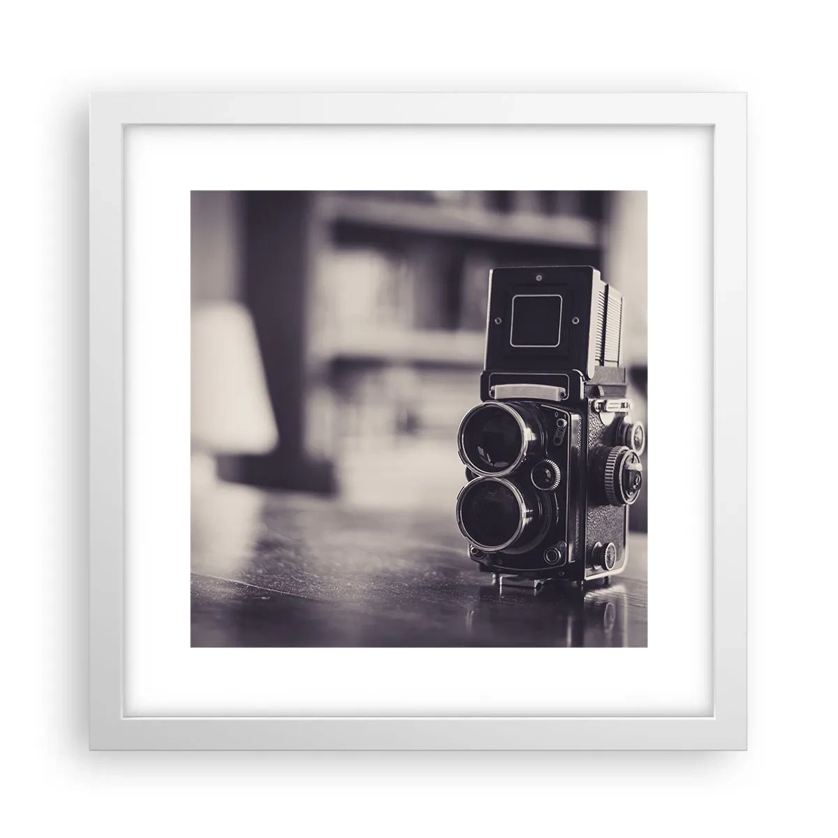 Poszter fekete keretben - Egy régi fénykép varázsa - 30x30 cm