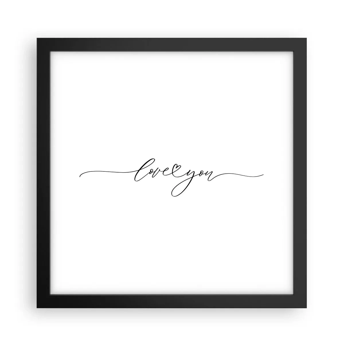 Poszter fehér keretben - Fekete fehéren - 30x30 cm