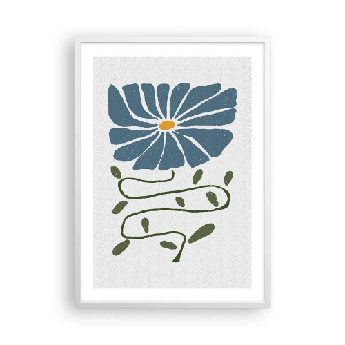 Poszter fekete keretben - Gallyból virág - 50x70 cm