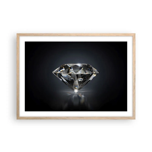 Poszter világos tölgy keretben - Best girls friend - 70x50 cm