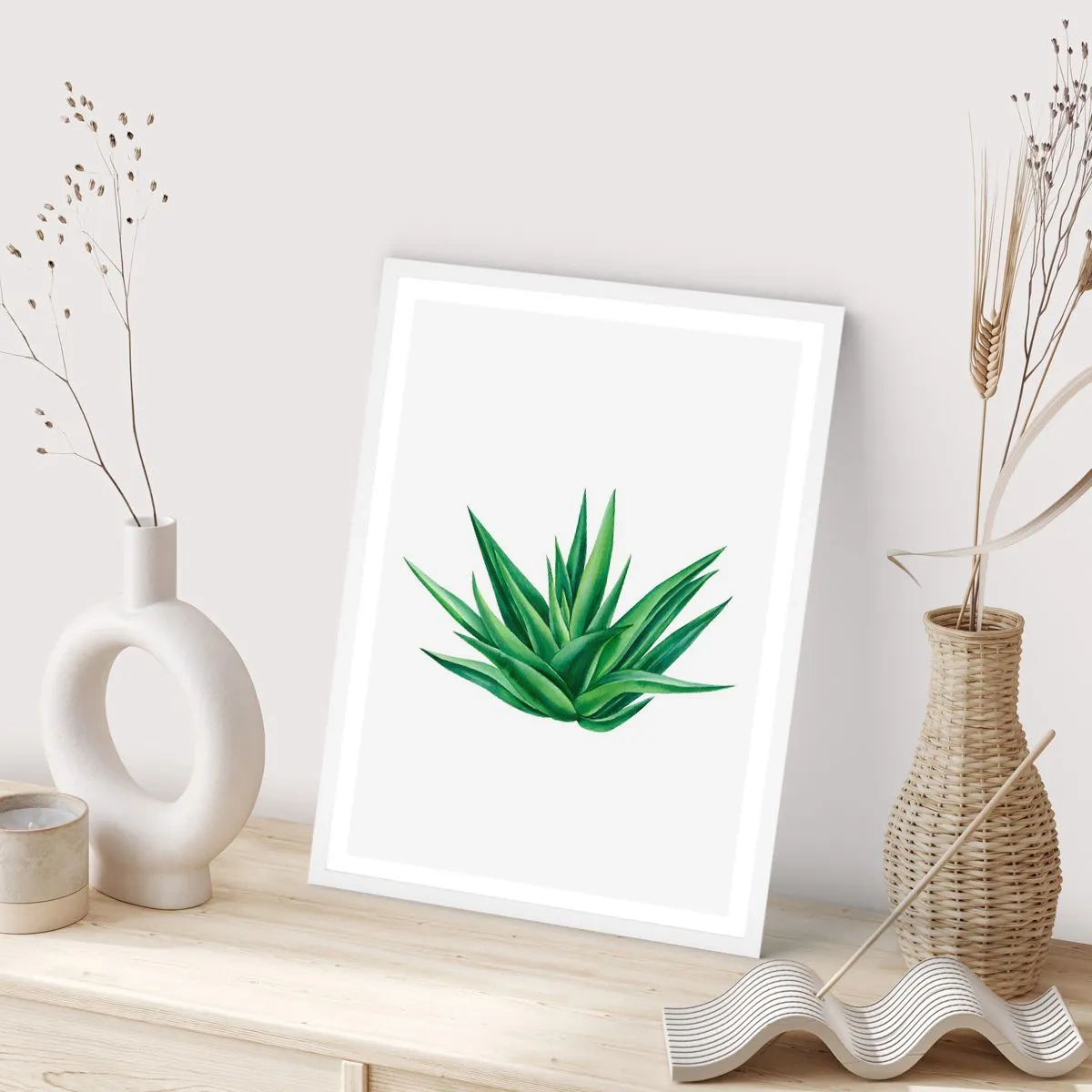 Poszter fekete keretben - Zöld - erő - élet - 50x70 cm