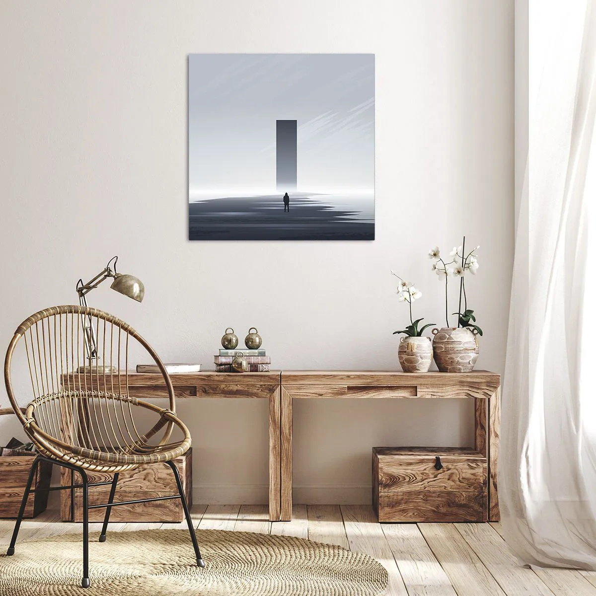 Vászonkép - Lehetőség vagy fenyegetés? - 70x70 cm