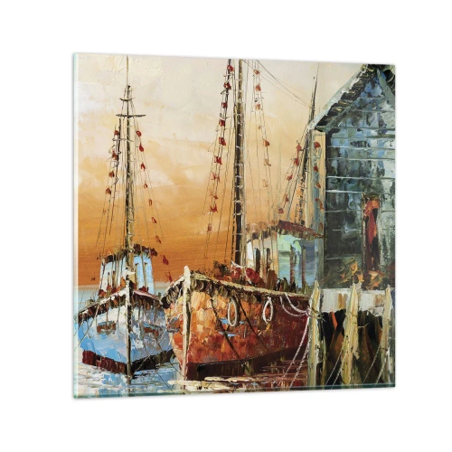 Üveg kép - Nyugodt visszatérés - 30x30 cm