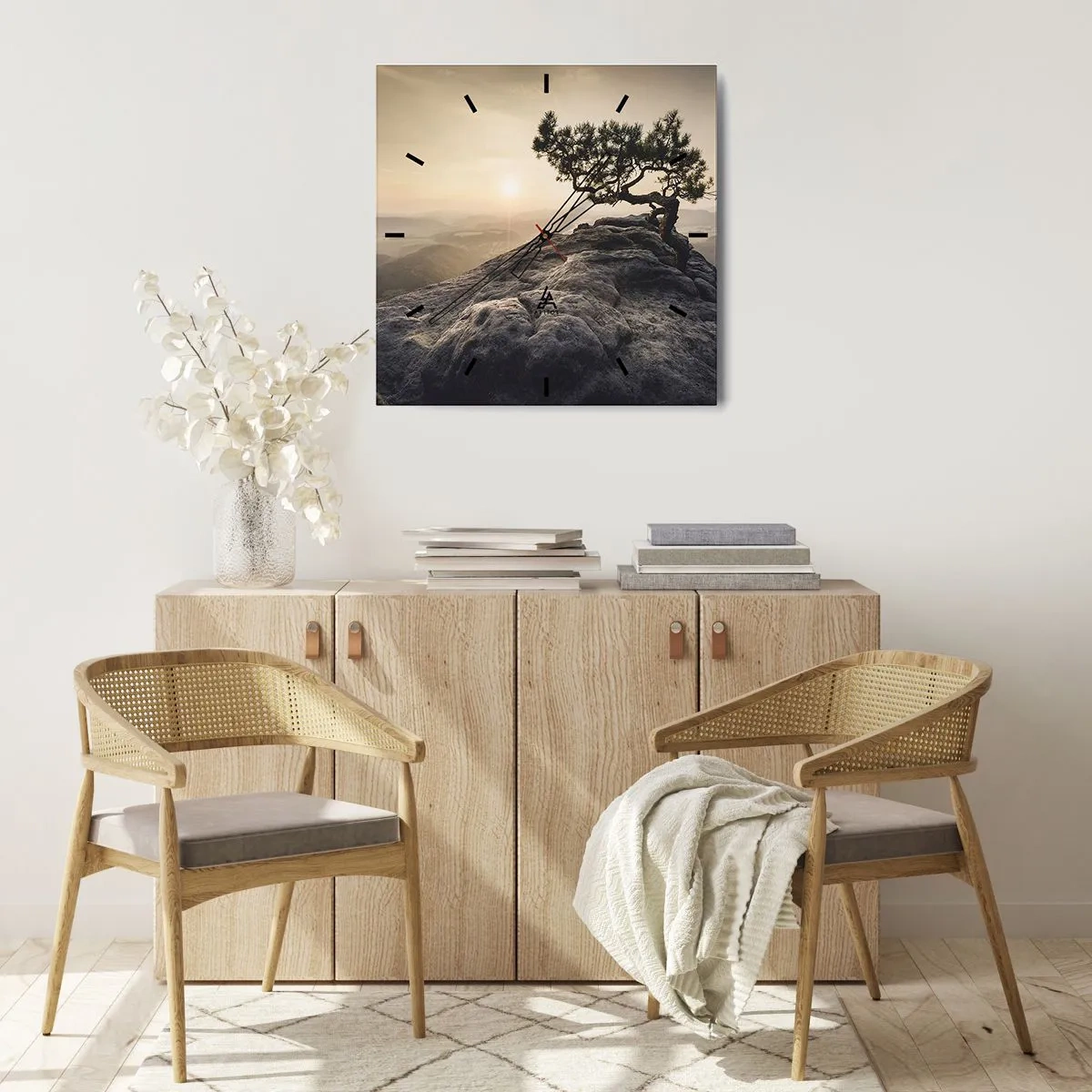 Falióra, Óra - Az élet mindig győz - 30x30 cm