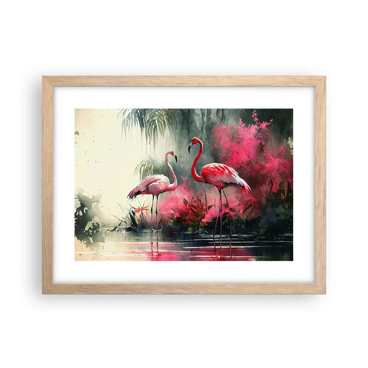 Poszter világos tölgy keretben - Egy lecke a természetes bájról - 40x30 cm