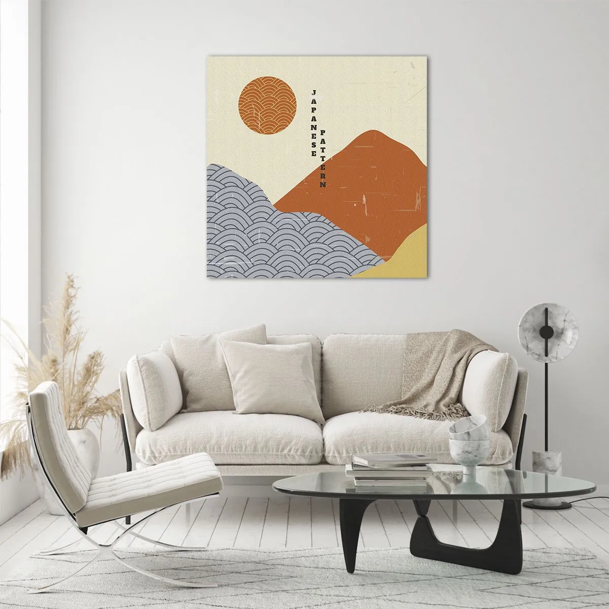 Üveg kép - A japán szellemben - 70x70 cm