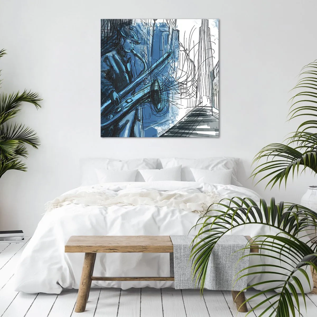 Vászonkép - Városi rapszódia - 70x70 cm