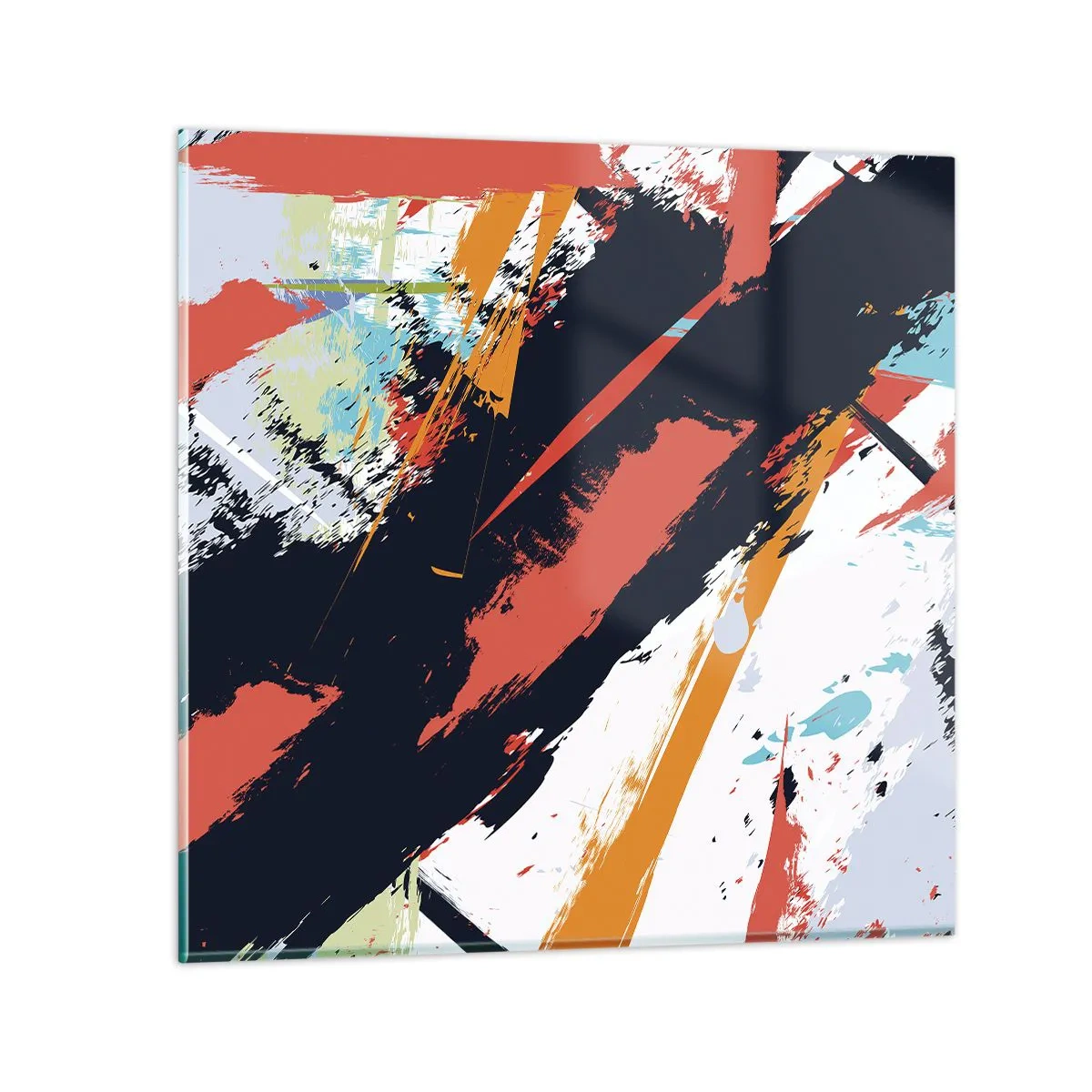Üveg kép - Dinamikus kompozíció - 60x60 cm