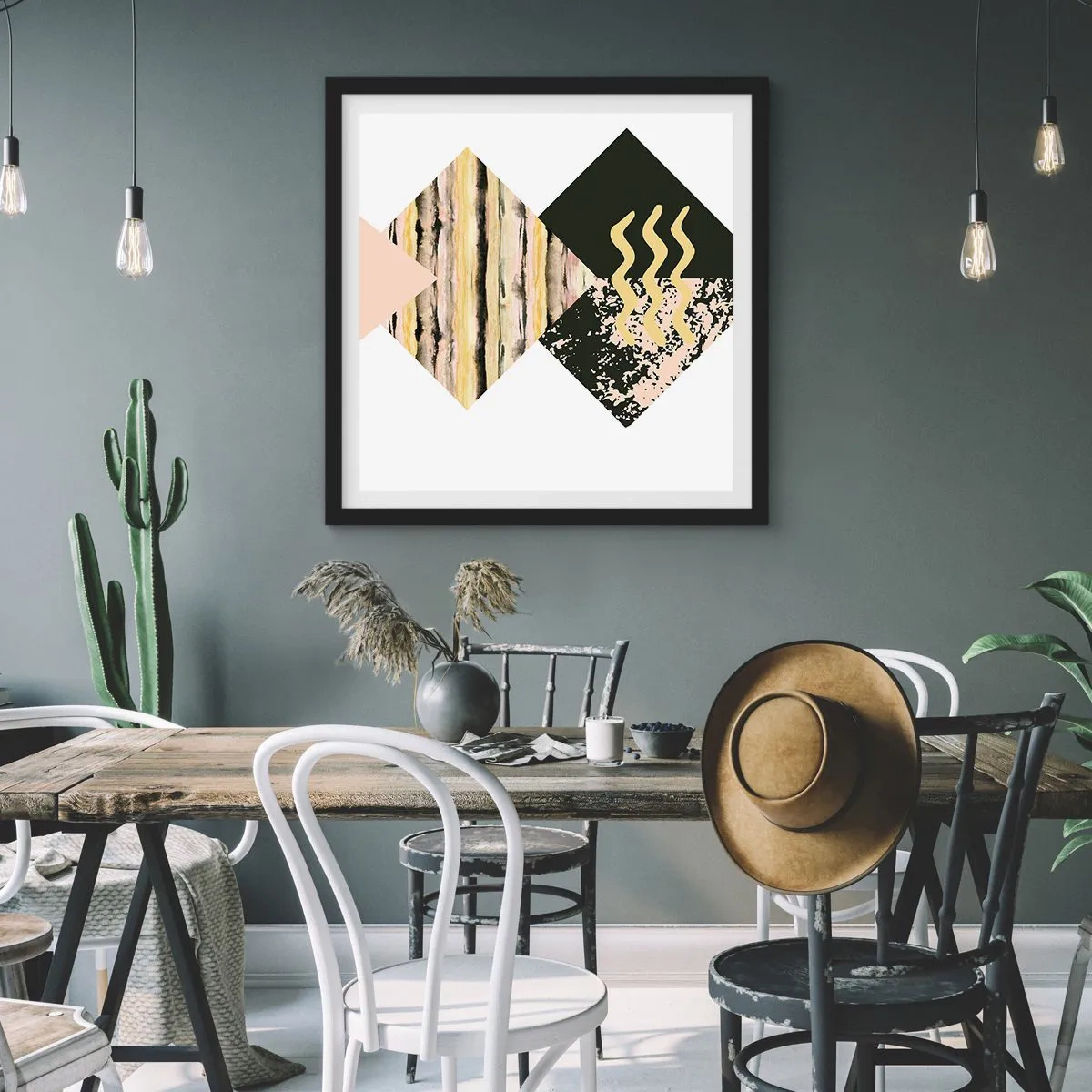 Poszter fehér keretben - Nem olyan egyszerű - 30x30 cm