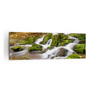 Vászonkép - Gyorsan át az őszi erdőn - 160x50 cm