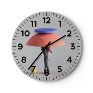 Falióra, Óra - Szürreális kompozíció - 40x40 cm