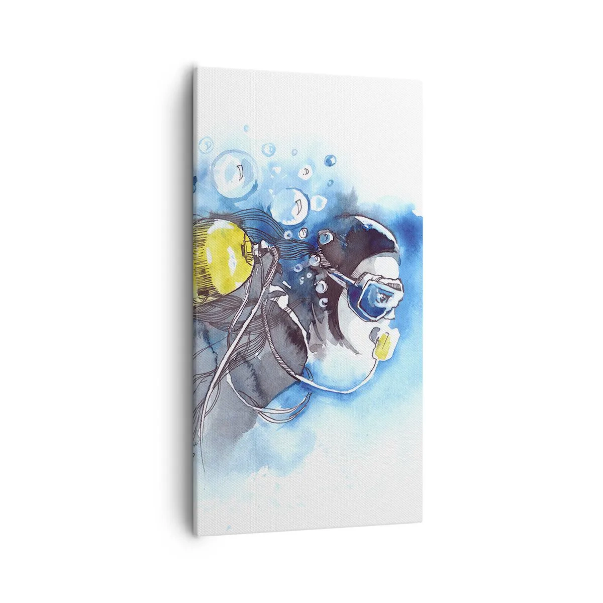 Vászonkép - Nagy kék - 55x100 cm