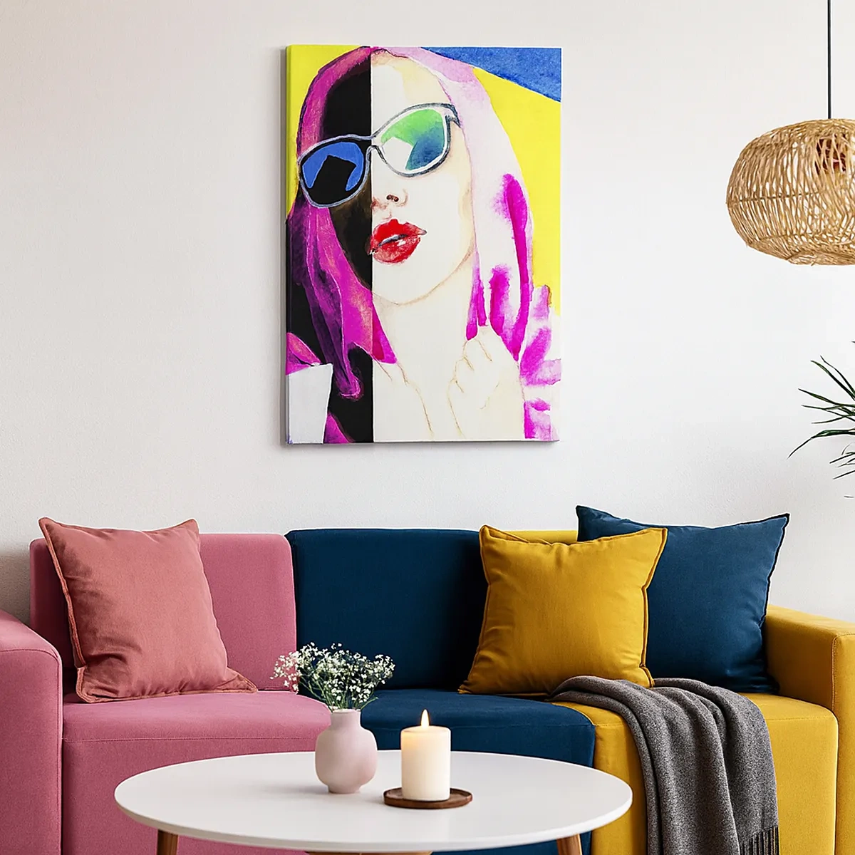 Vászonkép - Nem vagyok fehér és nem vagyok fekete - 50x70 cm