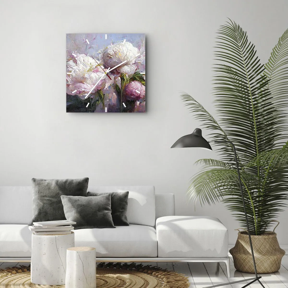 Falióra, Óra - Egy csokor, mely csordultig van élettel - 40x40 cm