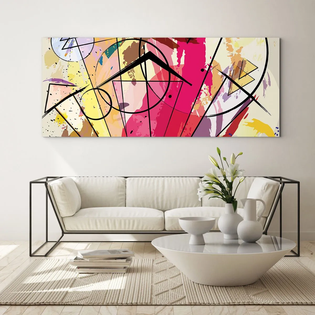 Üveg kép - Robbanás - 100x40 cm