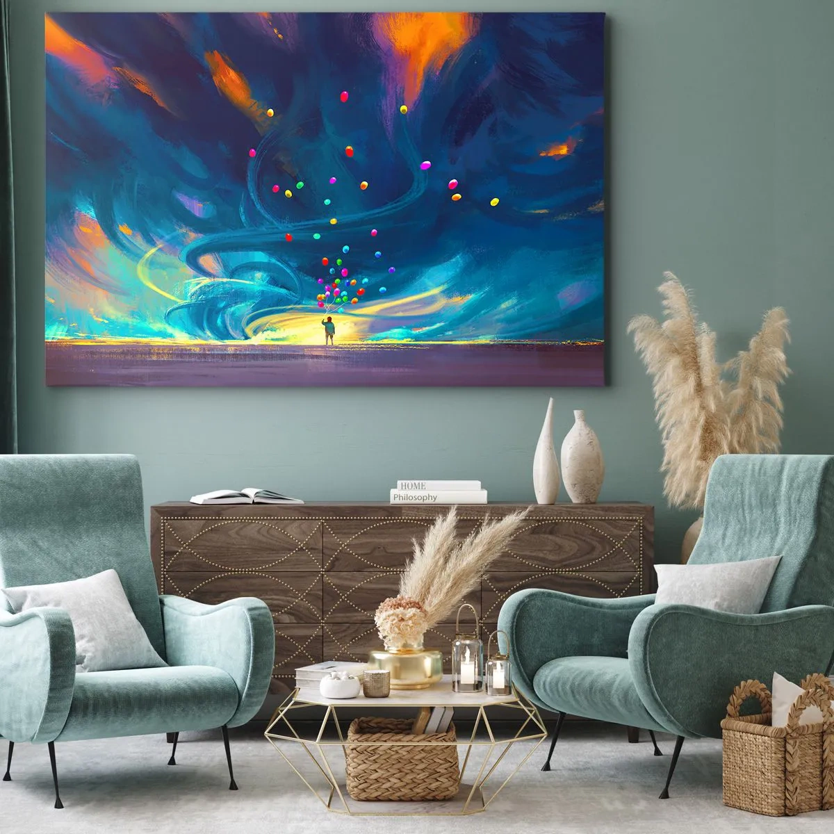 Vászonkép - A kék szélnek - 120x80 cm